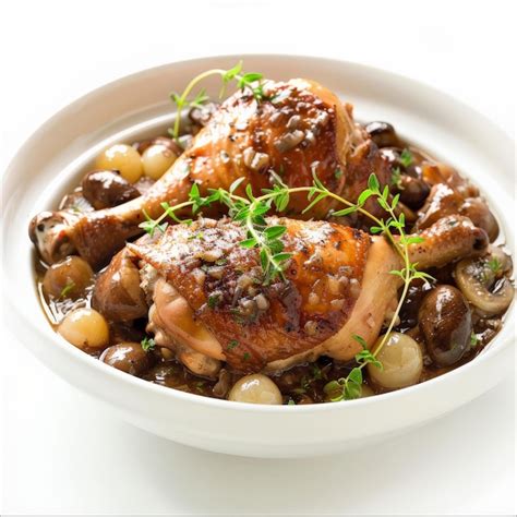 Chicken Quarter Braised Mushroom & Pearl Onion - calories, carbs, nutrition