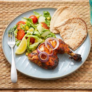 Chicken Quarter Roasted Tandoori Rice & Chutney Monsoon - calories, carbs, nutrition