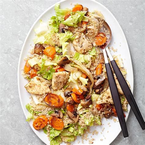 Chicken Roasted Vegetable Salad - calories, carbs, nutrition