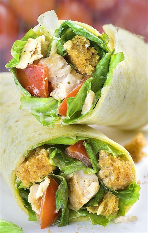 Chicken Salad 1/2 Wrap w/ Veggies - calories, carbs, nutrition