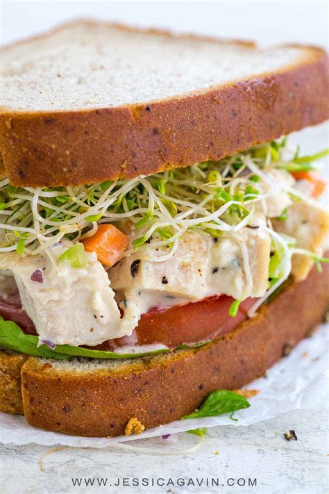 Chicken Salad Sandwich with Roasted Vegetables - calories, carbs, nutrition