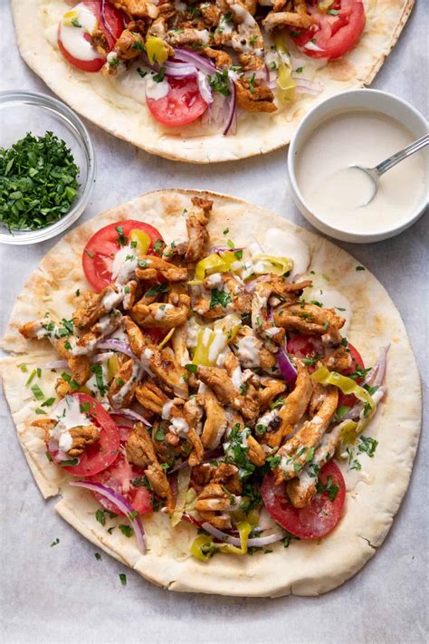 Chicken Shawarma Pita - calories, carbs, nutrition