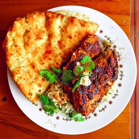 Chicken Tandoori with Rice and Naan - calories, carbs, nutrition