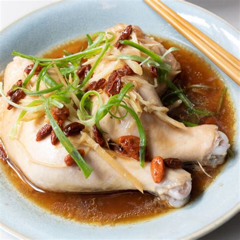 Chicken Thigh Steamed Chinese Ginger - calories, carbs, nutrition