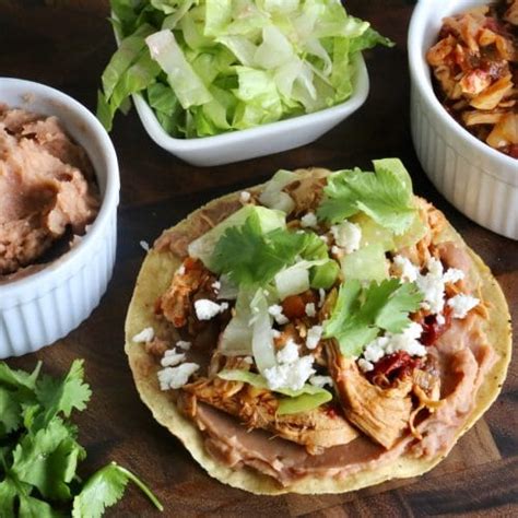 Chicken Tinga Tostada - calories, carbs, nutrition