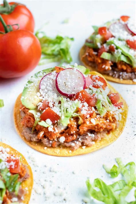 Chicken Tinga Tostadas - calories, carbs, nutrition