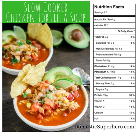 Chicken Tortilla Soup (69831.0) - calories, carbs, nutrition