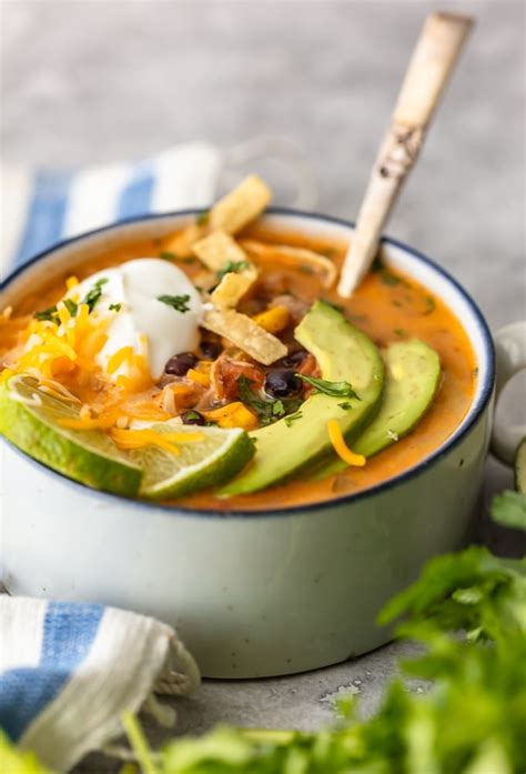 Chicken Tortilla Soup with Sour Cream - calories, carbs, nutrition