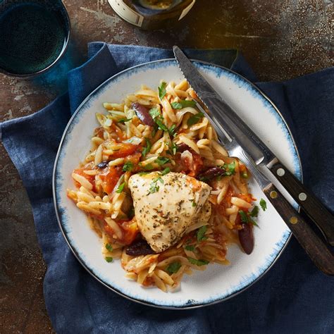 Chicken Vincenza with Orzo Casserette - calories, carbs, nutrition