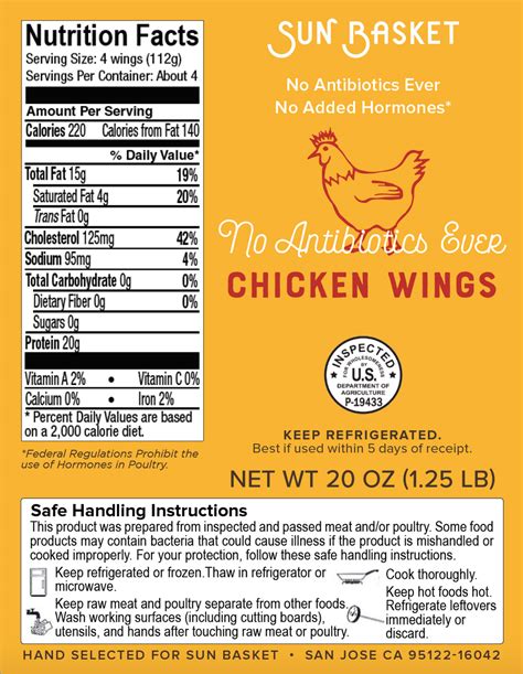 Chicken Wings Cajun 12 EA - calories, carbs, nutrition