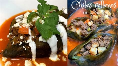 Chile Rellenos with Picadillo - calories, carbs, nutrition