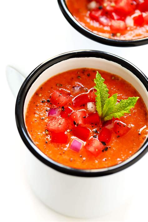 Chilled Watermelon & Tomato Gazpacho - calories, carbs, nutrition