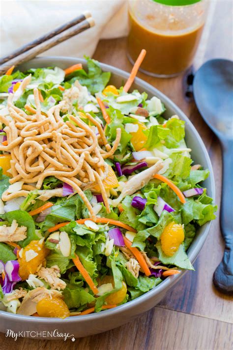 Chinese Style Chicken Salad with a Soy & Honey Dressing - calories, carbs, nutrition