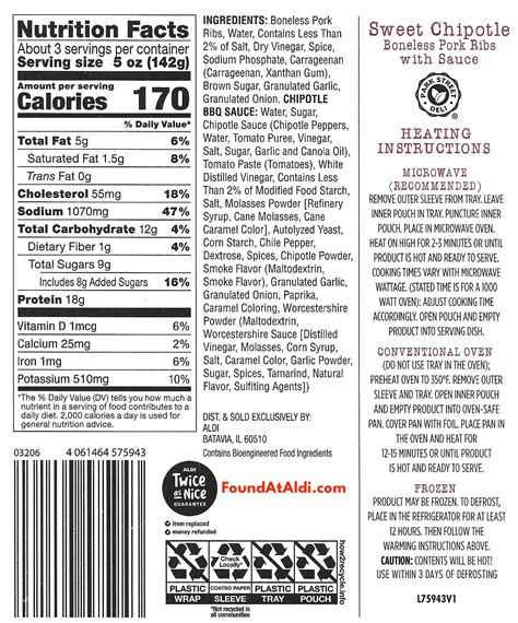 Chipotle Boneless Pork Rib Sandwich (39214.0) - calories, carbs, nutrition