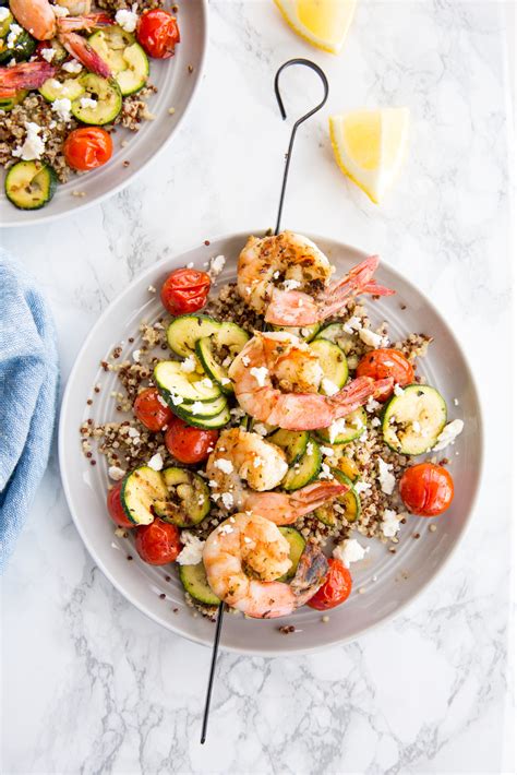 Chipotle Grilled Shrimp with Vegetables Quinoa Salad - calories, carbs, nutrition