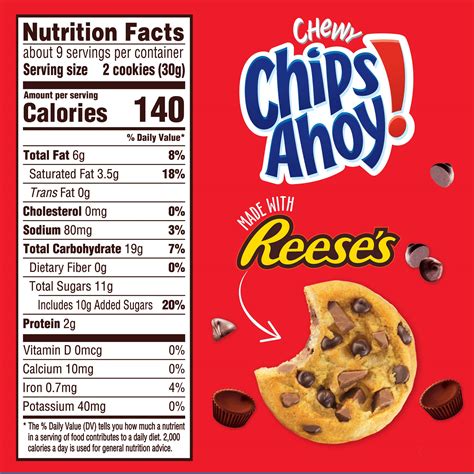 Chips Ahoy Chewy - calories, carbs, nutrition