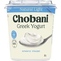 Chobani Plain 0.5% - calories, carbs, nutrition