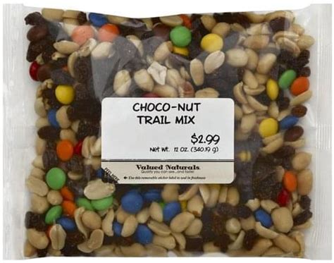 Choco-Nut Trail Mix - calories, carbs, nutrition