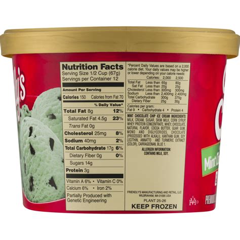 Chocolate Chip Ice Cream - calories, carbs, nutrition