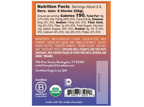 Chocolate Crunchy Peanut Butter - calories, carbs, nutrition