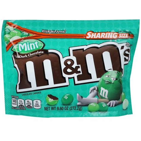 Chocolate Mint M&M Cake, Dark Chocolate - calories, carbs, nutrition