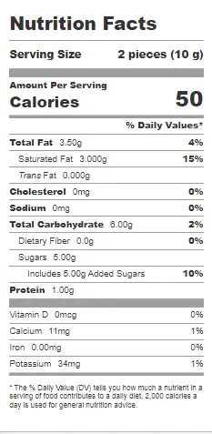 Chocolate Mint - calories, carbs, nutrition