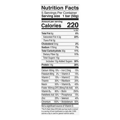 Chocolate Mint Zone Bar - calories, carbs, nutrition