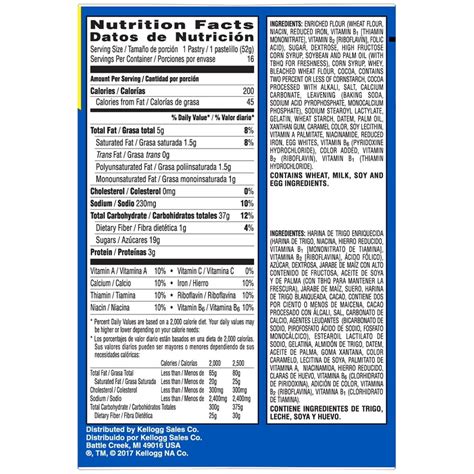 Chocolate Pop Tart - calories, carbs, nutrition