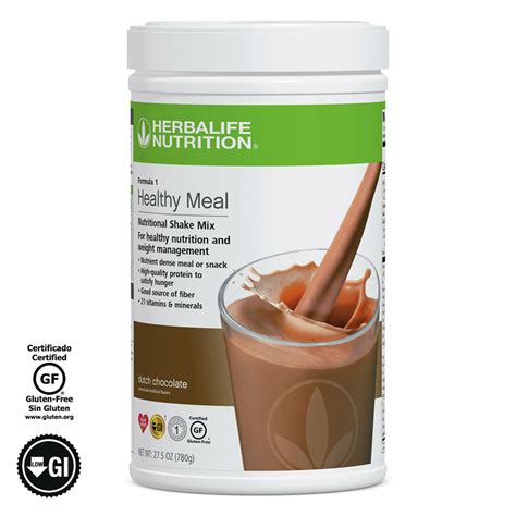 Chocolate Shake Formula 1 - calories, carbs, nutrition