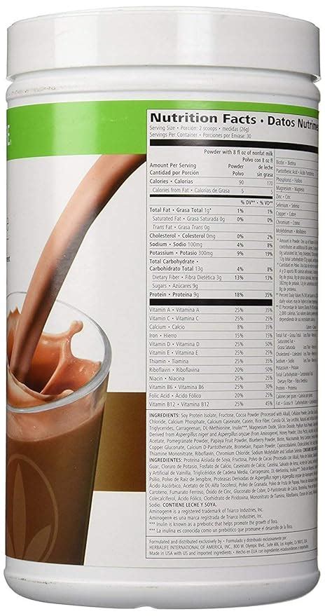 Chocolate Shake Mix - calories, carbs, nutrition