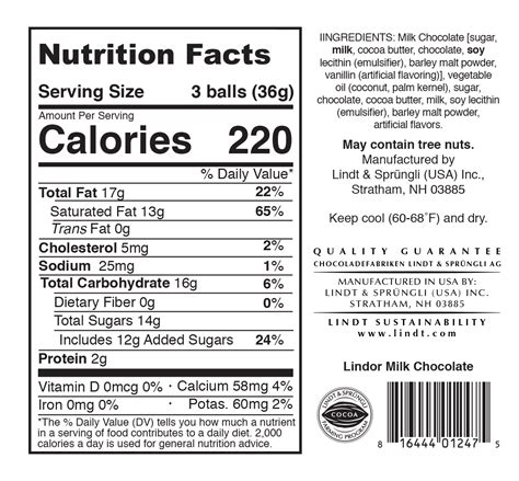 Chocolate Truffle Bar - calories, carbs, nutrition