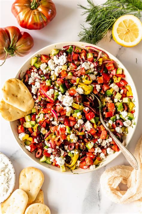 Chopped Greek Salad - calories, carbs, nutrition