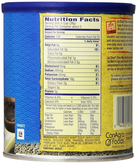 Chow Mein Noodles - calories, carbs, nutrition