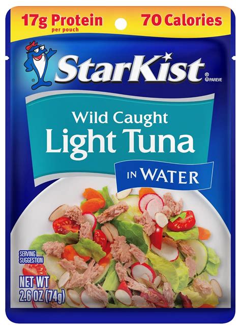 Chunk Light Tuna in Water Pouch - calories, carbs, nutrition