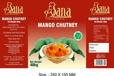 Chutney Mango #40 Scoop - calories, carbs, nutrition