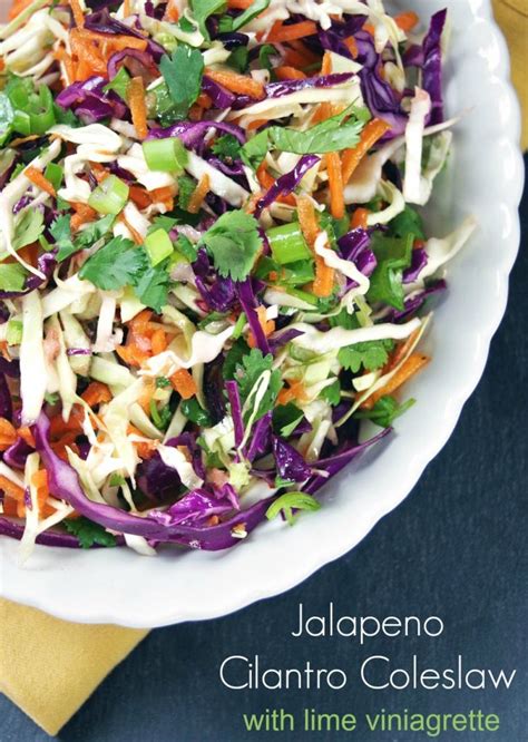 Cilantro and Jalapeno Slaw - calories, carbs, nutrition