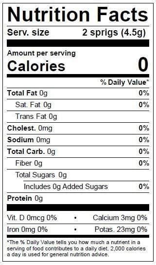 Cilantro Vinaigrette (29420.3) - calories, carbs, nutrition