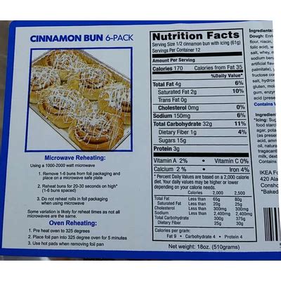 Cinnamon Bun - calories, carbs, nutrition