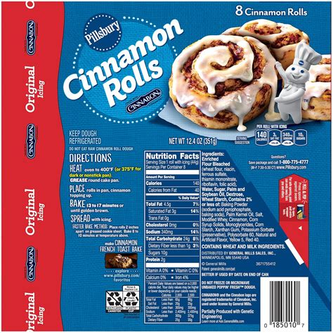 Cinnamon Cinnamon Rolls - calories, carbs, nutrition