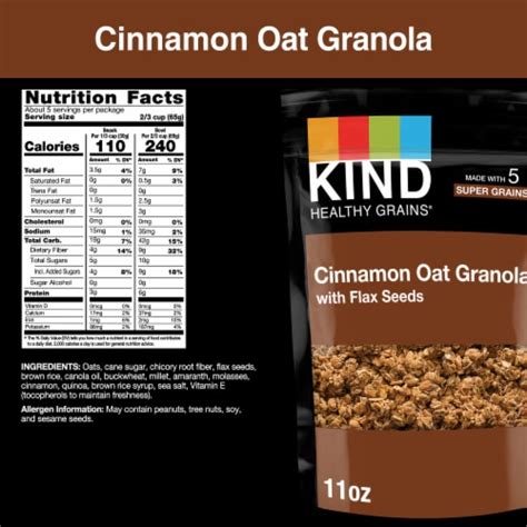 Cinnamon Oat Clusters - calories, carbs, nutrition