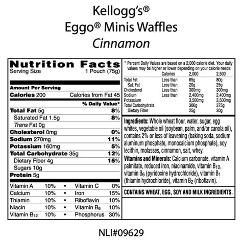 Cinnamon Waffles - calories, carbs, nutrition
