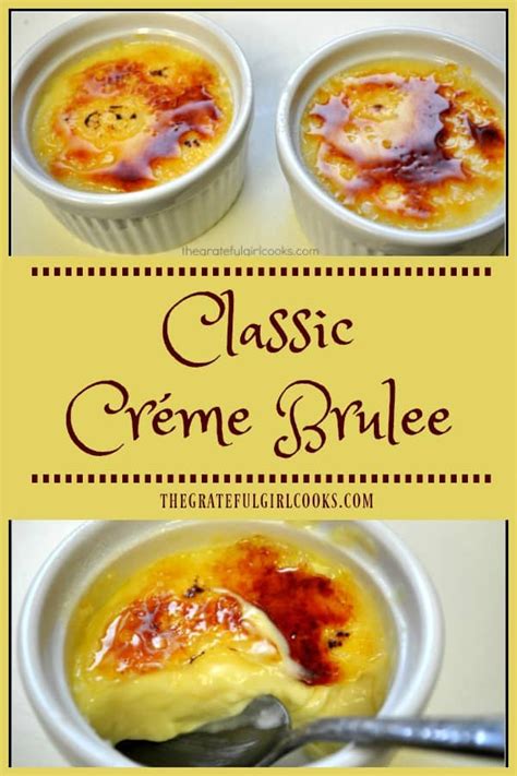 Classic Cr?me Brulee - calories, carbs, nutrition