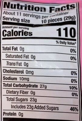 Classic Jelly Bird Eggs - calories, carbs, nutrition