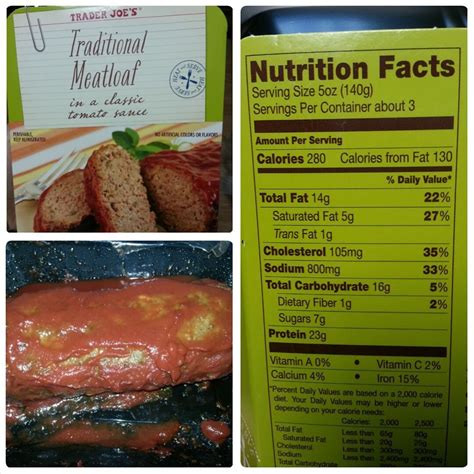 Classic Meatloaf - calories, carbs, nutrition