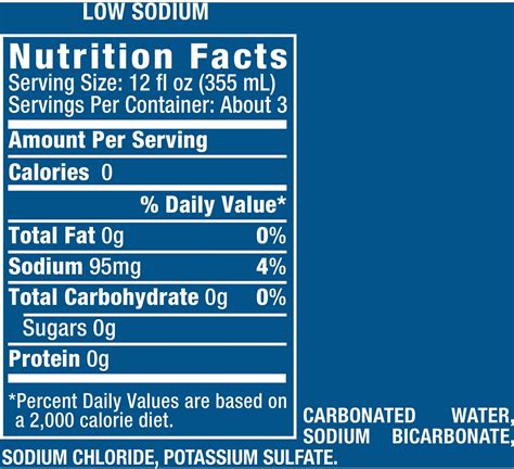 Club Soda - calories, carbs, nutrition