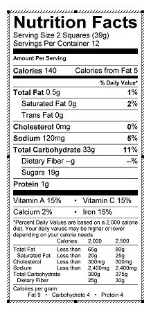 Cocoa Krispie Treats - calories, carbs, nutrition