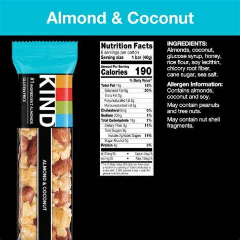 Coconut Almond Bar - calories, carbs, nutrition