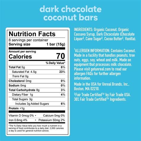 Coconut and Nut Almost Candy Bar - calories, carbs, nutrition