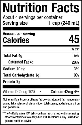 Coconut Beverage Original Unsweetened - calories, carbs, nutrition