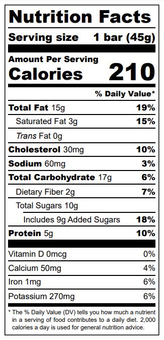 Coconut Blondies - calories, carbs, nutrition